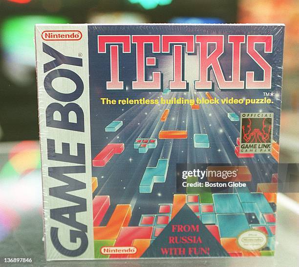 The cover of Nintendo Game Boy game, "Tetris."