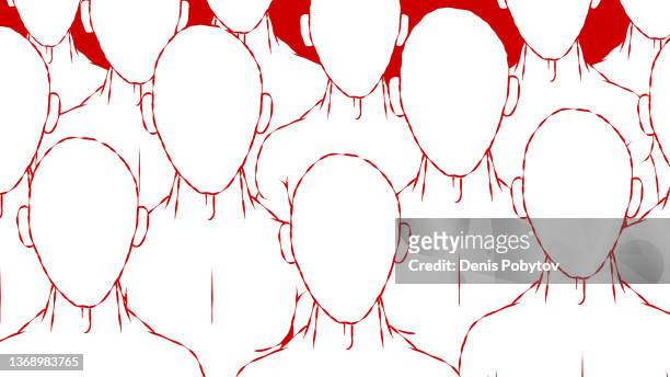 35 Many People Silhouette Cartoon Photos and Premium High Res Pictures -  Getty Images