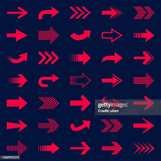 arrows - red arrow stock illustrations