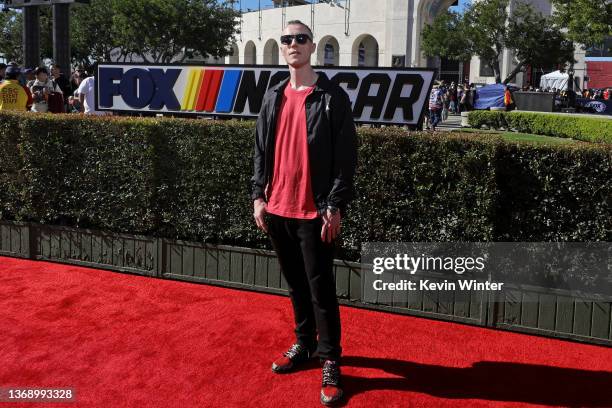 Skee attends NASCAR's Busch Light Clash at Los Angeles Coliseum on February 06, 2022 in Los Angeles, California.