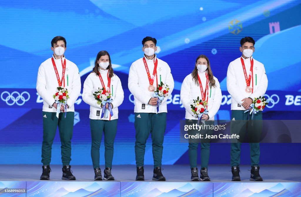 Medal Ceremony - Beijing 2022 Winter Olympics Day 2