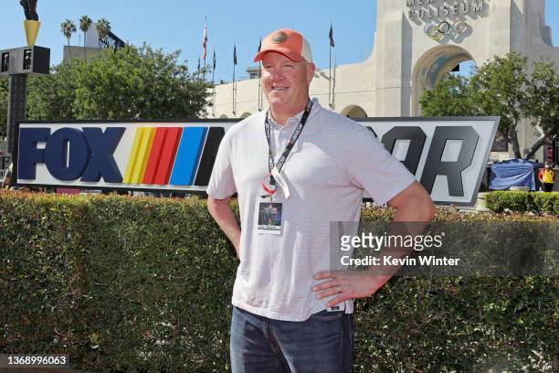 Jim Abbott attends NASCAR's Busch Light Clash at Los Angeles Coliseum on February 06, 2022 in Los Angeles, California.