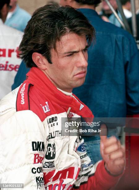 Driver Christian Fittipaldi at California Speedway, September 26, 1997 in Fontana, California.