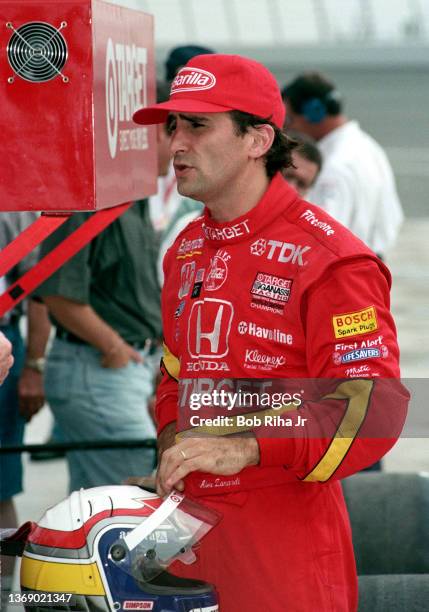 Driver Alex Zanardi at California Speedway, September 26, 1997 in Fontana, California.