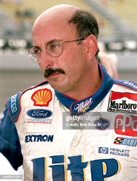 Driver Bobby Rahal at California Speedway, September 26, 1997 in Fontana, California.