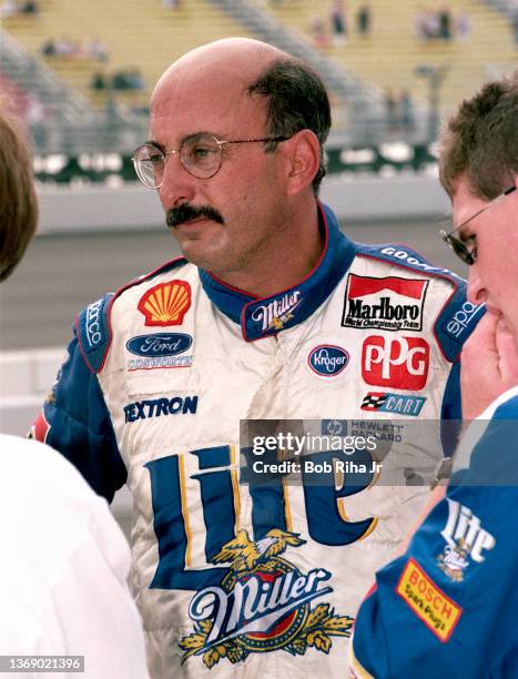 Driver Bobby Rahal at California Speedway, September 26, 1997 in Fontana, California.