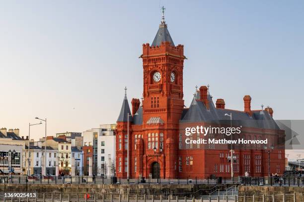 General view of the Pierhead Building in Cardiff Bay on January 27, 2022 in Cardiff, Wales.