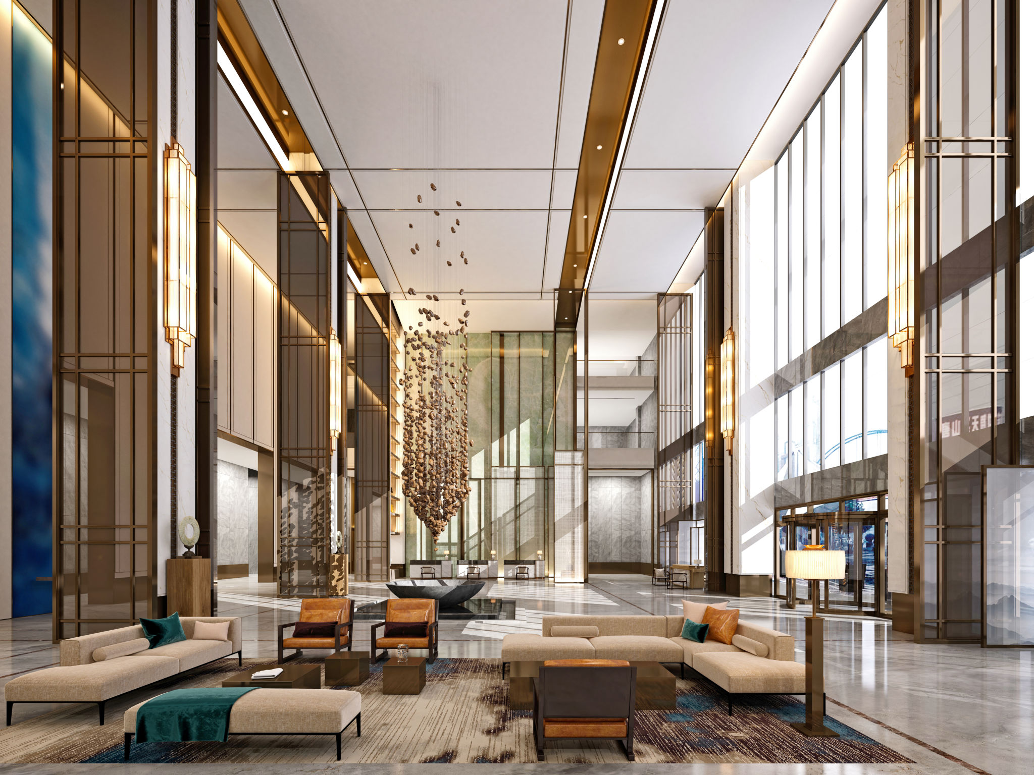 luxury hotel lobby