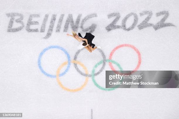 Victoria Sinitsina and Nikita Katsalapov of Team ROC skate during the Ice Dance Free Dance Team Event on day three of the Beijing 2022 Winter Olympic...