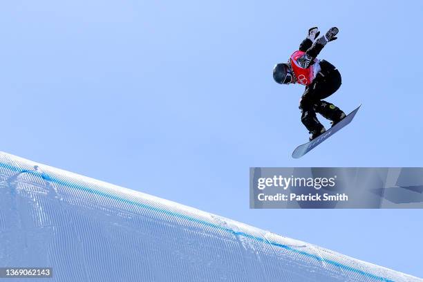 Redmond Gerard of Team United States performs a trick during the Men's Snowboard Slopestyle Final on Day 3 of the Beijing 2022 Winter Olympic Games...