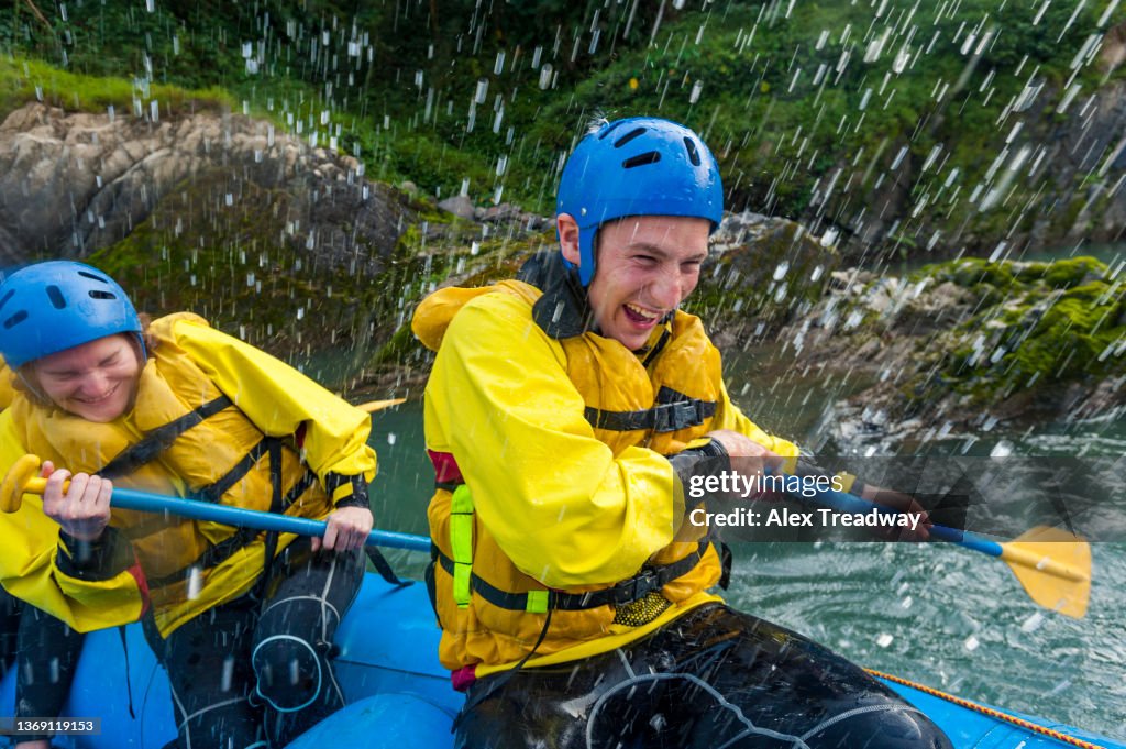 White water rafting on the Trisuli River in Nepal