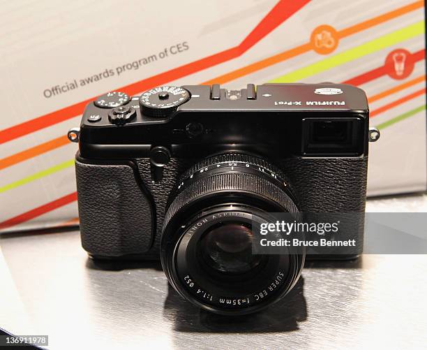 Fujifilm introduced the Fujifilm X-Pro1 at the 2012 International Consumer Electronics Show at the Las Vegas Convention Center January 12, 2012 in...