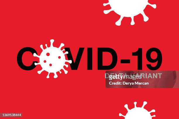 coronavirus or covid-19 bacteria cell icon stock illustration. omicron variant vector illustration - genetic variant 幅插畫檔、美工圖案、卡通及圖標