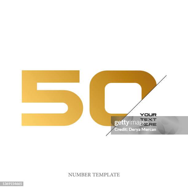 stockillustraties, clipart, cartoons en iconen met anniversary stock illustration. number template design vector illustration. - jubilee