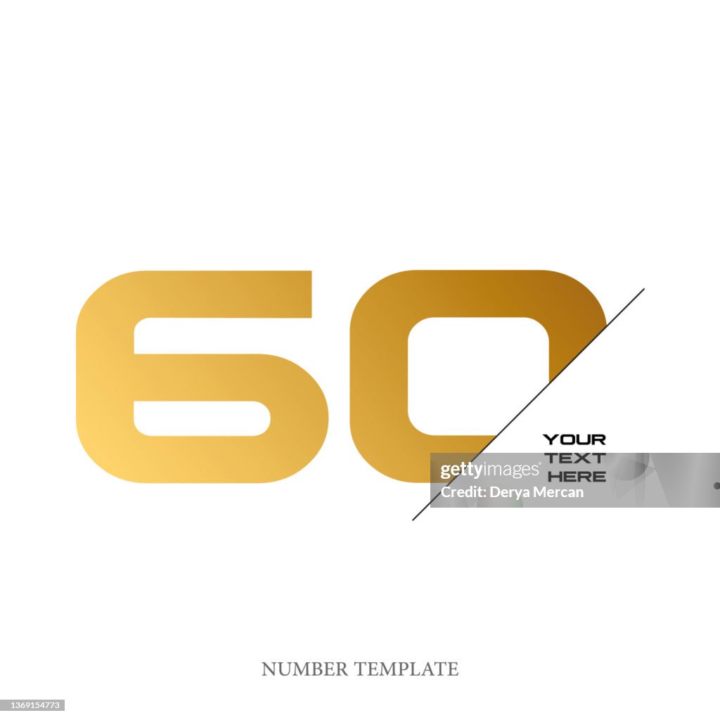 Anniversary stock illustration. Number template design vector illustration.