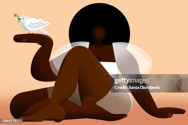 peace offering - african ethnicity stock illustrations