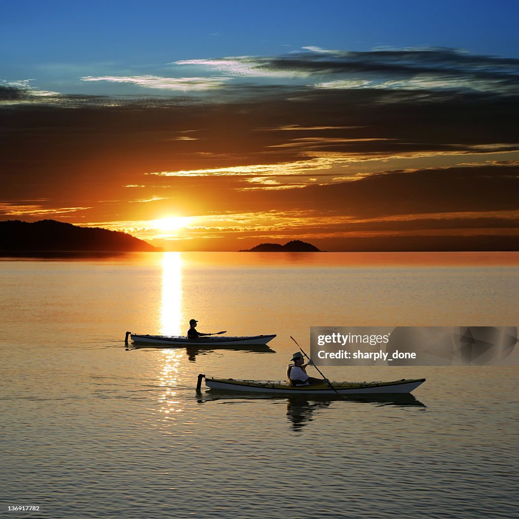 Sunset kayaking