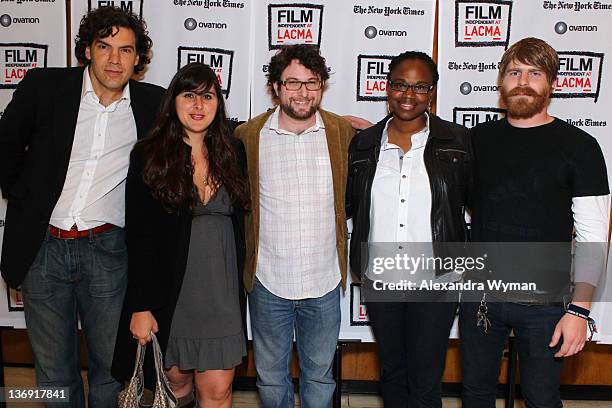 Directors Matthew Gordon, Maryam Keshavarz, Adam Reid, Dee Rees and Evan Glodell at Film Independent Screening Series "Cassavetes' Shadow" held at...