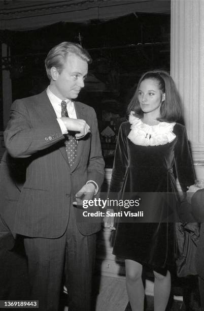 Amanda Burden and Stephen Ross at Robert Kennedy Halloween Party on October 30, 1967 in New York, New York.