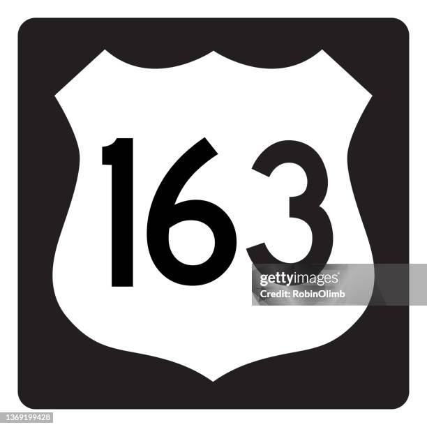 ilustraciones, imágenes clip art, dibujos animados e iconos de stock de señal de tráfico de la autopista 163 - autopista interestatal