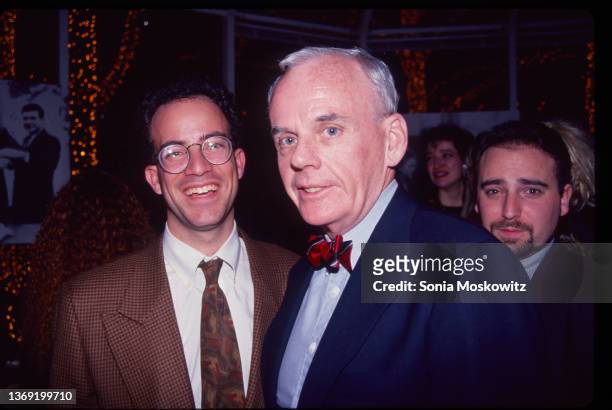 Executive producer of the Today Show Jeff Zucker poses with NBC News president Michael Gartner at NBC on January 21, 1993 in New York City, NY.