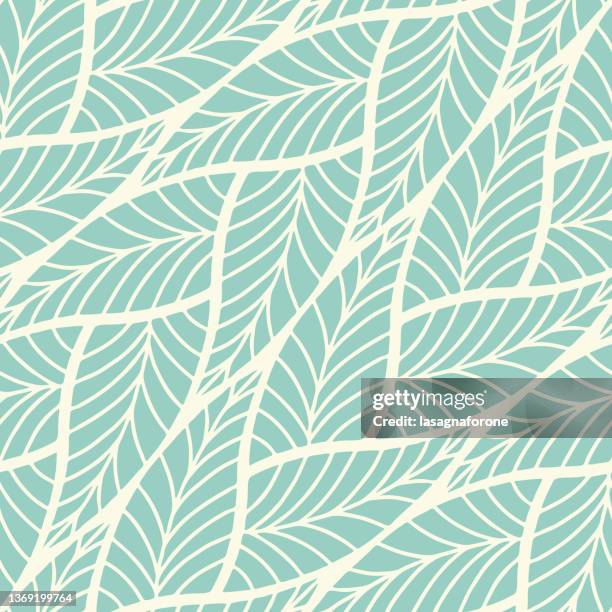 stockillustraties, clipart, cartoons en iconen met seamless floral vector pattern - natuurlijk patroon