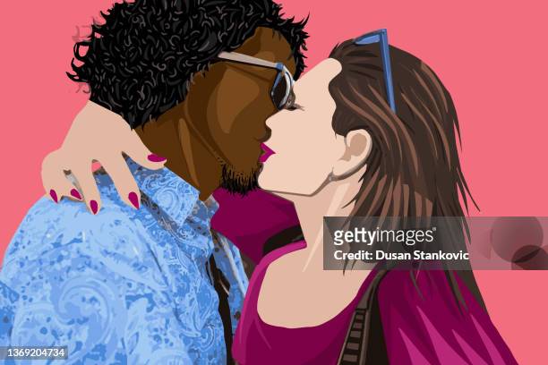 105 Husband Wife Hugging Cartoon High Res Illustrations - Getty Images
