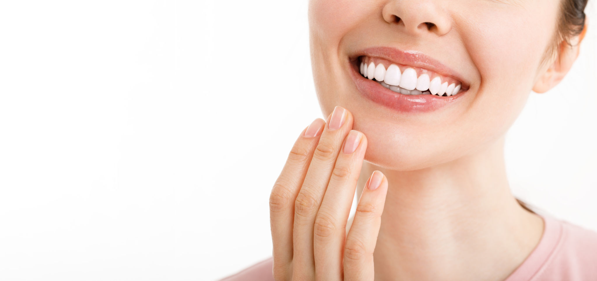 happy woman teeth