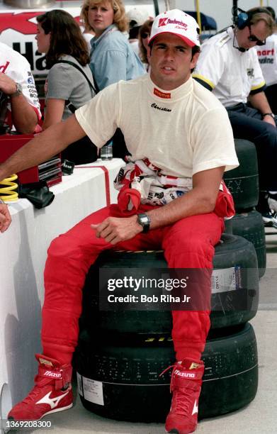 Driver Christian Fittipaldi at Riverside Speedway, September 26, 1997 in Fontana, California.