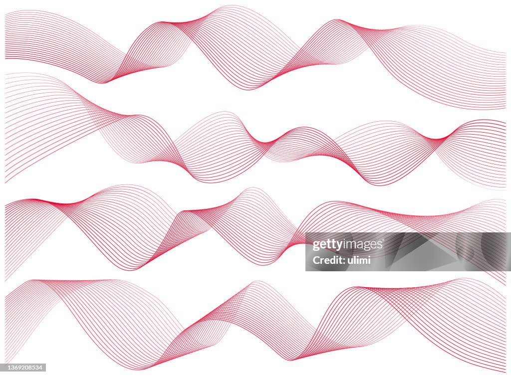 Líneas curvas abstractas