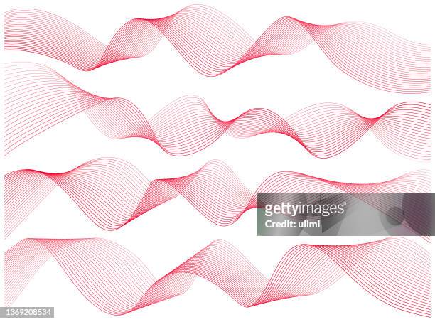 abstract curved lines - length stock illustrations