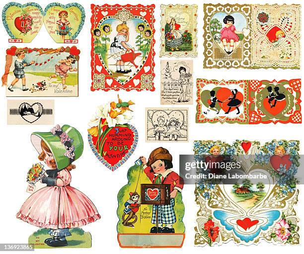 ilustraciones, imágenes clip art, dibujos animados e iconos de stock de victorian de san valentín - estilo victoriano