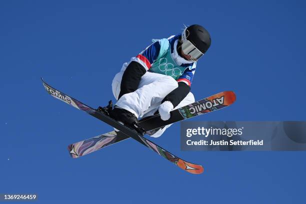 Tess Ledeux of Team France performs a trick during the Women's Freestyle Skiing Freeski Big Air Final on Day 4 of the Beijing 2022 Winter Olympic...