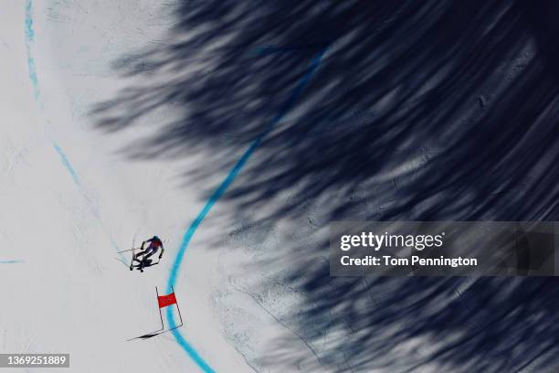 Ryan Cochran-Siegle of Team United States skis during the Men's Super-G on day four of the Beijing 2022 Winter Olympic Games at National Alpine Ski...