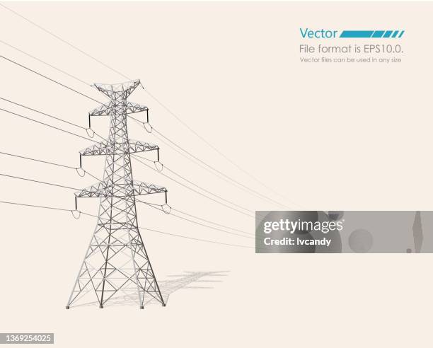 bildbanksillustrationer, clip art samt tecknat material och ikoner med wire tower - illustration technique stock illustrations