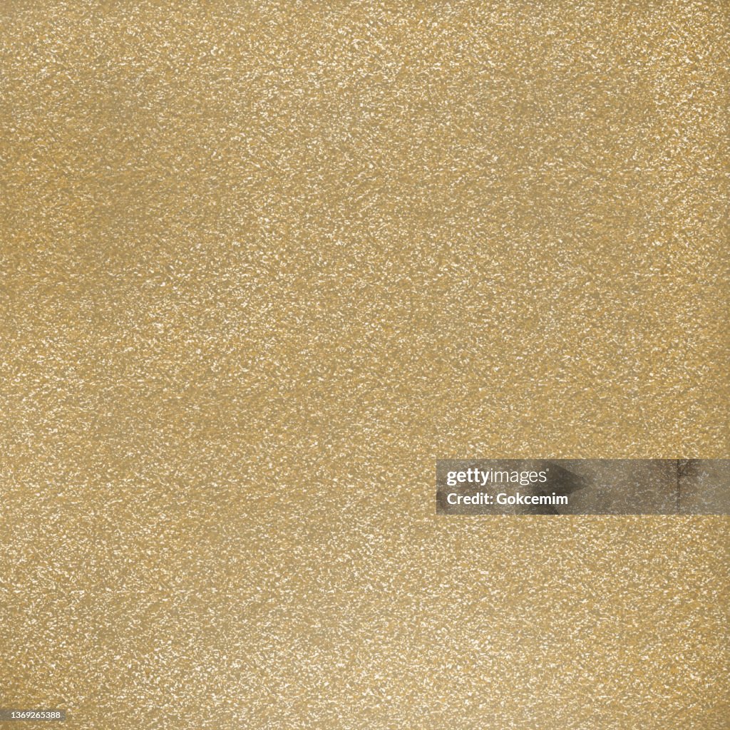 Abstract Background with Golden Glittering Brush Stroke. Gold Foil Shiny Grunge Texture.