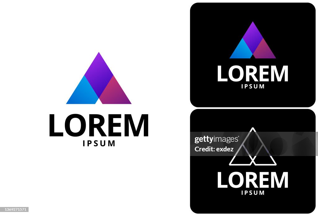 Logo Design mit Buchstabe A