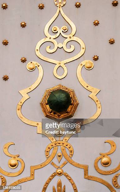 ornate door  in handle - besiktas stock pictures, royalty-free photos & images