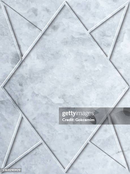 white marble texture with frame, vector background. useful to create surface effect for your design products such as background of greeting cards, architectural and decorative patterns. trendy template inspiration for your design. - limestone wall stock illustrations
