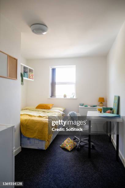 girls dorm room - dorm room stock pictures, royalty-free photos & images