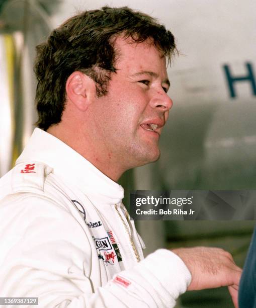 Driver Robby Gordon at California Speedway, September 26, 1997 in Fontana, California.