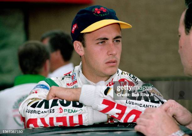 Driver Michel Jourdain Jr. At California Speedway, September 26, 1997 in Fontana, California.