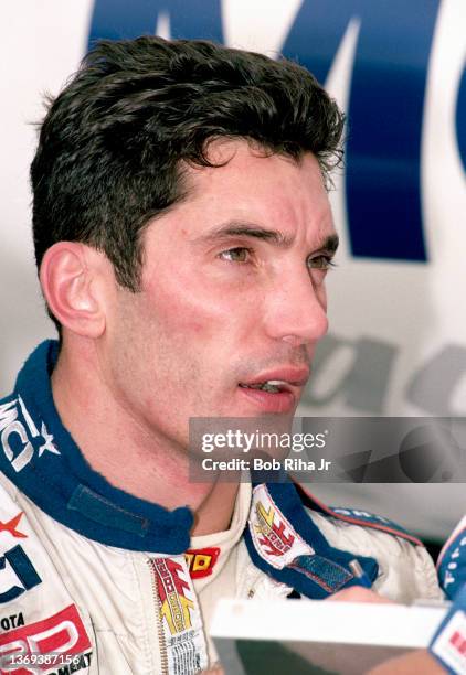 Driver Massimiliano "Max" Papis at California Speedway, September 26, 1997 in Fontana, California.