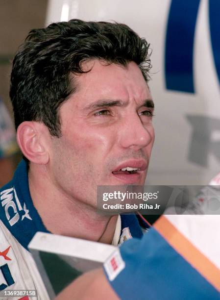 Driver Massimiliano "Max" Papis at California Speedway, September 26, 1997 in Fontana, California.