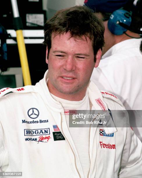 Driver Robby Gordon at California Speedway, September 26, 1997 in Fontana, California.