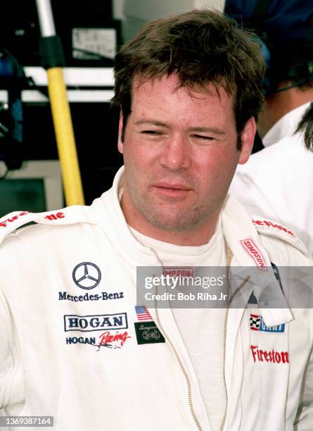 Driver Robby Gordon at California Speedway, September 26, 1997 in Fontana, California.