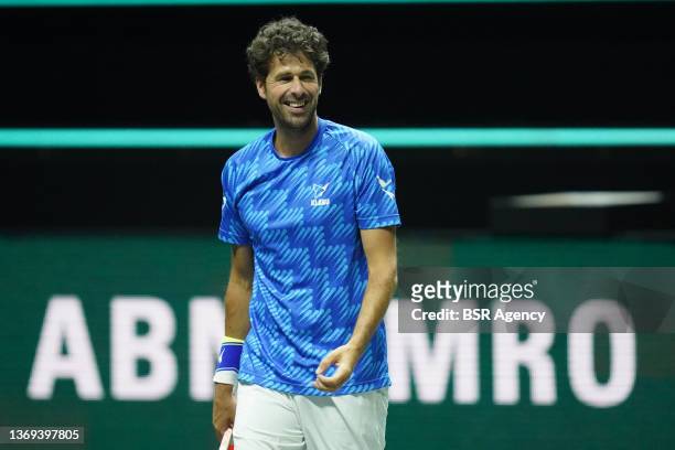 Robin Haase of The Netherlands during 49th ABN AMRO World Tennis Tournement 2022 at Ahoy on February 8, 2022 in Rotterdam, The Netherlands