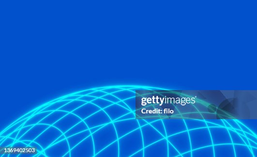 Glow Sphere Earth Wireframe Background Glow Sphere Earth Wireframe Background