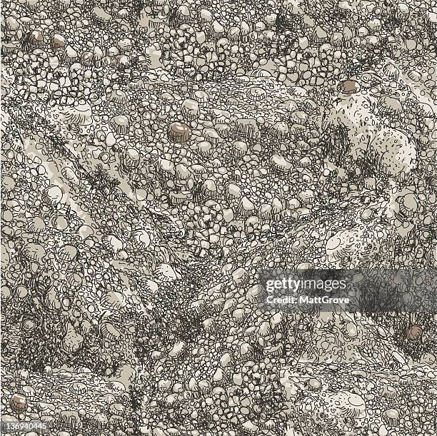 stone repeat - gravel stock illustrations