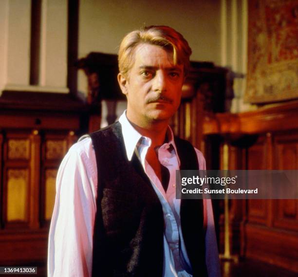 Italian actor Giancarlo Giannini on the set of the film “Lili Marleen” directed by Rainer Werner Fassbinder.